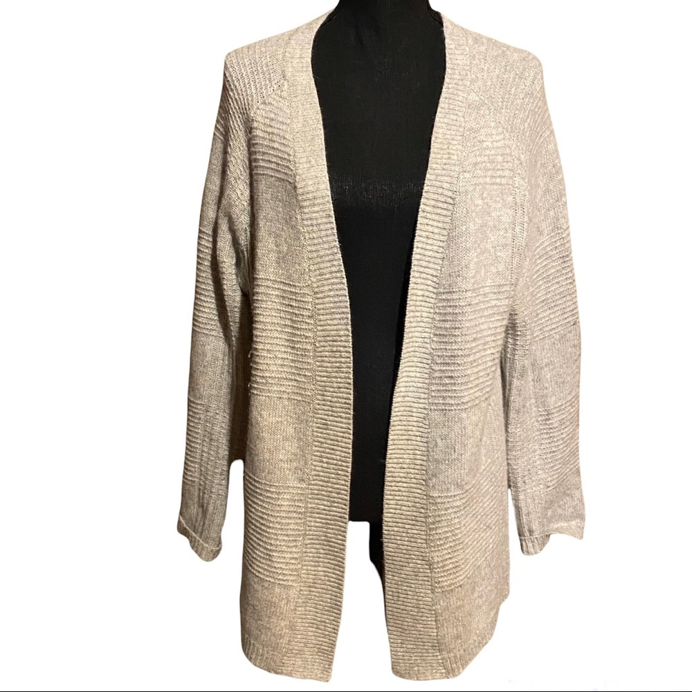 Coldwater Creek Wool Angora Blend Open Front Cardigan Sweater